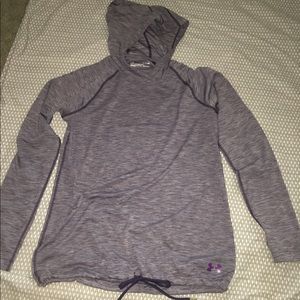 Stretchy Purple longsleeve hoodie from Under Armor